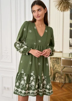 Motus Boutique Robes^Robe Charlotte Kaki-RobeCharlotte