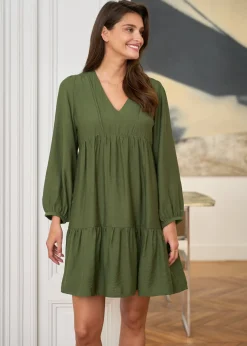 Motus Boutique Robes^Robe Constance Kaki-RobeConstance