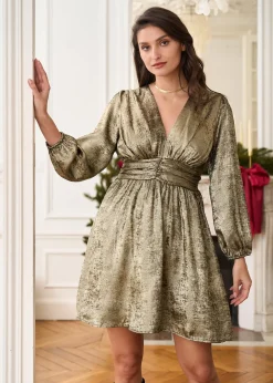 Motus Boutique Robes^Robe Dania LaméDoré-RobeDania