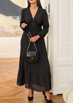 Motus Boutique Robes^Robe Laure NoirBrillant-RobeLaure