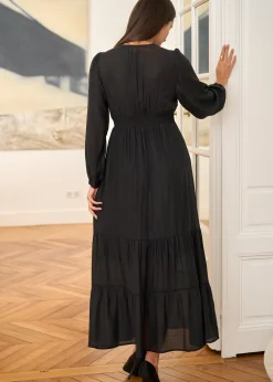 Motus Boutique Robes^Robe Laure NoirBrillant-RobeLaure