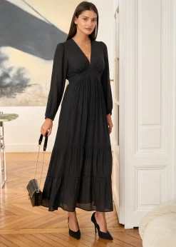 Motus Boutique Robes^Robe Laure NoirBrillant-RobeLaure