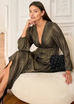 Motus Boutique Robes^Robe Laure LaméBronze-RobeLaure