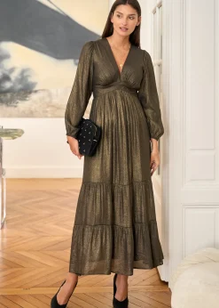 Motus Boutique Robes^Robe Laure LaméBronze-RobeLaure