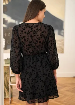 Motus Boutique Robes^Robe Mila FleuriNoir-RobeMila