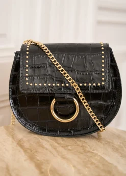 Motus Boutique Sacs^Sac Elea CrocoNoir-SacElea