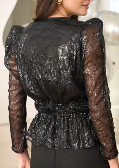 Motus Boutique Tops & Bodys^Top Agathe Noir-TopAgathe