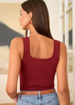 Motus Boutique Tops & Bodys^Top Elina Bordeaux-TopElina