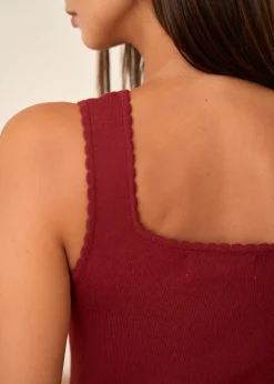 Motus Boutique Tops & Bodys^Top Elina Bordeaux-TopElina