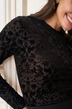 Motus Boutique Tops & Bodys^Top Roxane Noir-TopRoxane