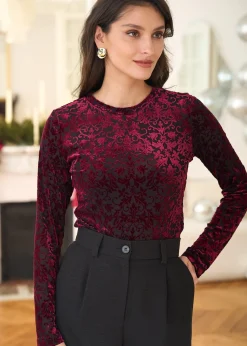 Motus Boutique Tops & Bodys^Top Roxane Rouge-TopRoxane