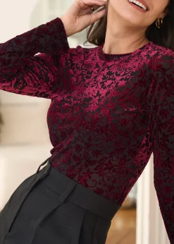 Motus Boutique Tops & Bodys^Top Roxane Rouge-TopRoxane