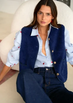 Motus Boutique Vestes & Manteaux^Veste Ayla Marine-GiletAyla