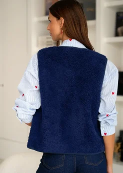 Motus Boutique Vestes & Manteaux^Veste Ayla Marine-GiletAyla
