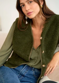 Motus Boutique Vestes & Manteaux^Veste Ayla Kaki-GiletAyla