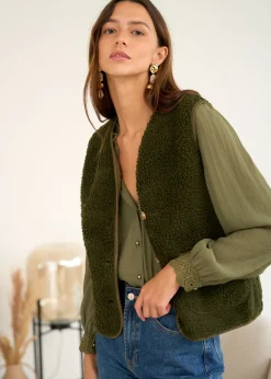 Motus Boutique Vestes & Manteaux^Veste Ayla Kaki-GiletAyla