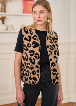 Motus Boutique Vestes & Manteaux^Veste Ayla Léopard-GiletAyla