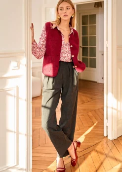 Motus Boutique Vestes & Manteaux^Veste Ayla Bordeaux-GiletAyla