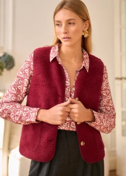 Motus Boutique Vestes & Manteaux^Veste Ayla Bordeaux-GiletAyla