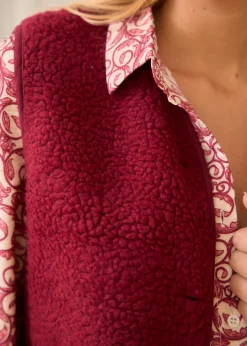 Motus Boutique Vestes & Manteaux^Veste Ayla Bordeaux-GiletAyla