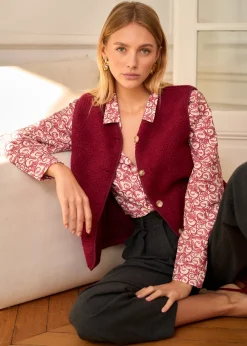 Motus Boutique Vestes & Manteaux^Veste Ayla Bordeaux-GiletAyla