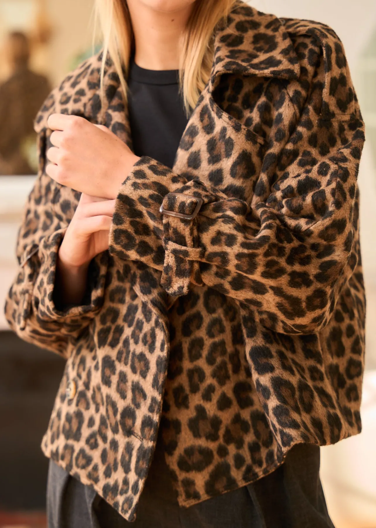 Motus Boutique Vestes & Manteaux^Veste Carla Léopard-VesteCarla