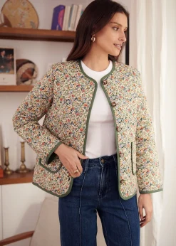 Motus Boutique Vestes & Manteaux^Veste Edith ImpriméFleurifondbeige-VesteEdith