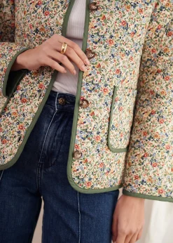 Motus Boutique Vestes & Manteaux^Veste Edith ImpriméFleurifondbeige-VesteEdith