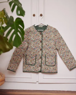 Motus Boutique Vestes & Manteaux^Veste Edith ImpriméFleurifondbeige-VesteEdith