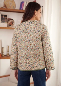 Motus Boutique Vestes & Manteaux^Veste Edith ImpriméFleurifondbeige-VesteEdith
