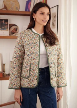 Motus Boutique Vestes & Manteaux^Veste Edith ImpriméFleurifondbeige-VesteEdith
