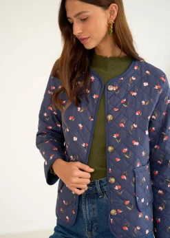 Motus Boutique Vestes & Manteaux^Veste Edith ImpriméFondMarine-VesteEdith