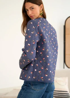 Motus Boutique Vestes & Manteaux^Veste Edith ImpriméFondMarine-VesteEdith