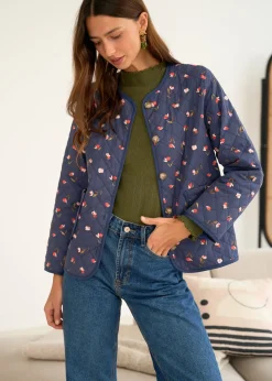 Motus Boutique Vestes & Manteaux^Veste Edith ImpriméFondMarine-VesteEdith