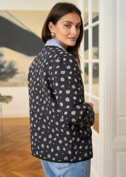 Motus Boutique Vestes & Manteaux^Veste Edith ImpriméFondNoir-VesteEdith