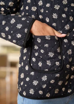 Motus Boutique Vestes & Manteaux^Veste Edith ImpriméFondNoir-VesteEdith