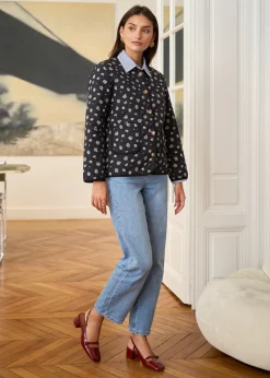 Motus Boutique Vestes & Manteaux^Veste Edith ImpriméFondNoir-VesteEdith