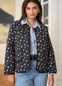 Motus Boutique Vestes & Manteaux^Veste Edith ImpriméFondNoir-VesteEdith