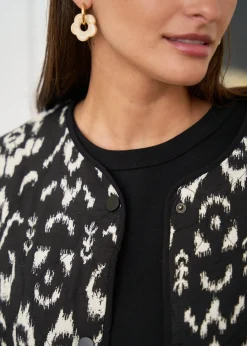 Motus Boutique Vestes & Manteaux^Veste Gaelle MotifsNoirsÉcru-VesteGaelle
