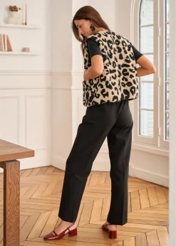 Motus Boutique Vestes & Manteaux^Veste Harris LéopardNoirBeige-GiletHarris