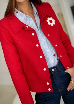 Motus Boutique Vestes & Manteaux^Veste Isolde Rouge-VesteIsolde