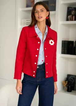 Motus Boutique Vestes & Manteaux^Veste Isolde Rouge-VesteIsolde
