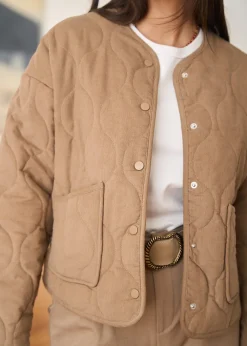 Motus Boutique Vestes & Manteaux^Veste Lia Taupe-VesteLia