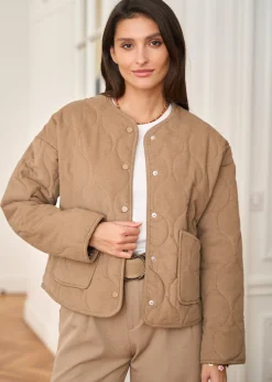 Motus Boutique Vestes & Manteaux^Veste Lia Taupe-VesteLia