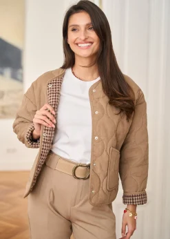 Motus Boutique Vestes & Manteaux^Veste Lia Taupe-VesteLia
