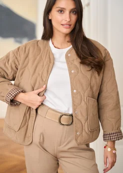 Motus Boutique Vestes & Manteaux^Veste Lia Taupe-VesteLia