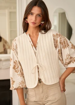 Motus Boutique Vestes & Manteaux^Veste Mila Ivoire-GiletMila