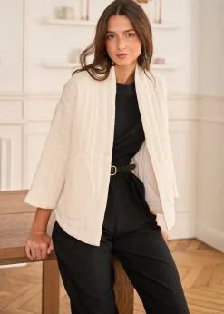 Motus Boutique Vestes & Manteaux^Veste Nyma Ivoire-VesteNyma