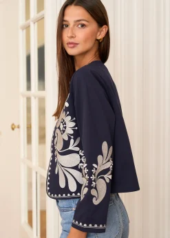 Motus Boutique Vestes & Manteaux^Veste Oriane MarineEcru-VesteOriane