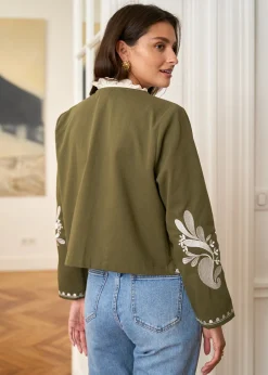 Motus Boutique Vestes & Manteaux^Veste Oriane KakiEcru-VesteOriane